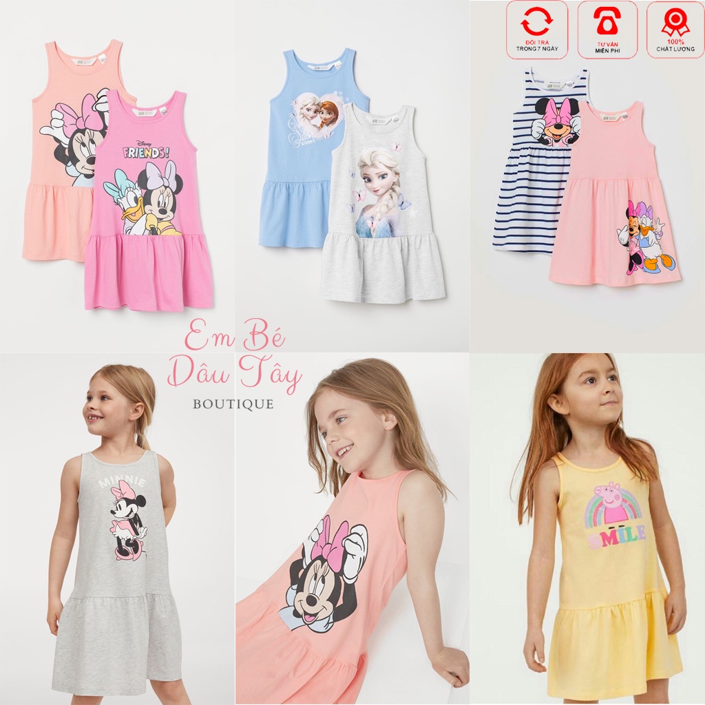 Váy bé gái HM [Elsa, Minnie, Pony,...] size (2-10T) (11-25kgs)