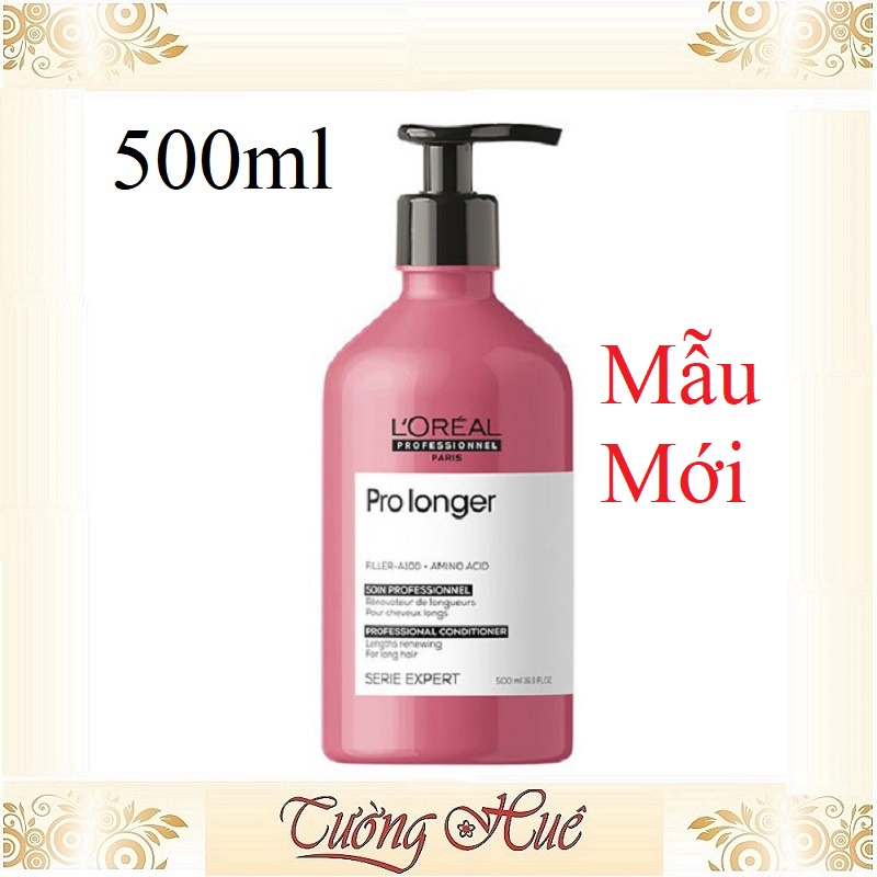 Dầu Gội Giảm Đứt Gãy, Chắc Khỏe Tóc Loreal Serie Expert Pro Longer Shampoo - Hồng Đậm - 500ml