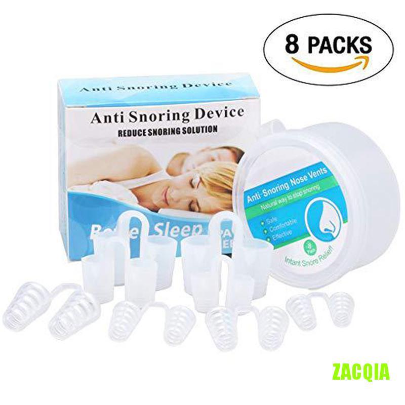 Set 8 dụng cụ kẹp mũi cải thiện tình trạng ngáy ngủ chuyên dụng có hộp đựng GGF