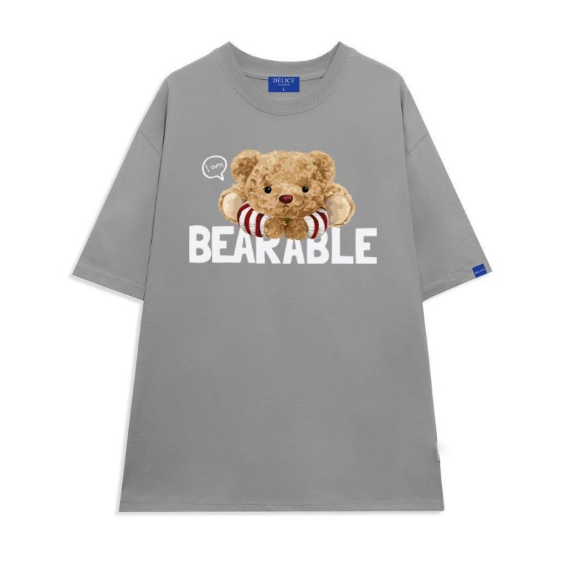 Áo thun % Cotton full size Unisex gấu Bearable