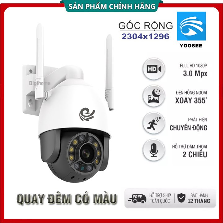 [FREESHIP]Camera WIFI Lắp Ngoài Trời FUll HD 1080P-Tích Hợp Đèn Led Chiếu Sáng-YS 8031