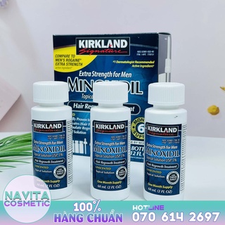 [Lẻ 3 Lọ 60mlx3 ] Dung dịch Mọc Tóc Minoxidil 5% Kirkland của Mỹ