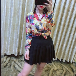 Sơ mi hoa giấy