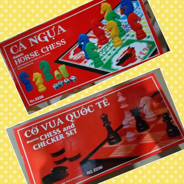Trò chơi cờ vua ,cá ngựa ( nam châm)