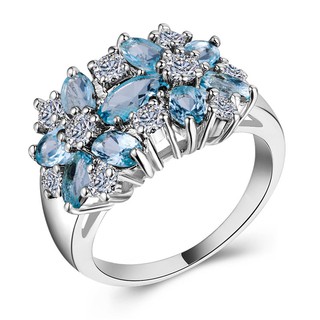 Nhẫn Mạ Bạc Đính Đá Zircon
