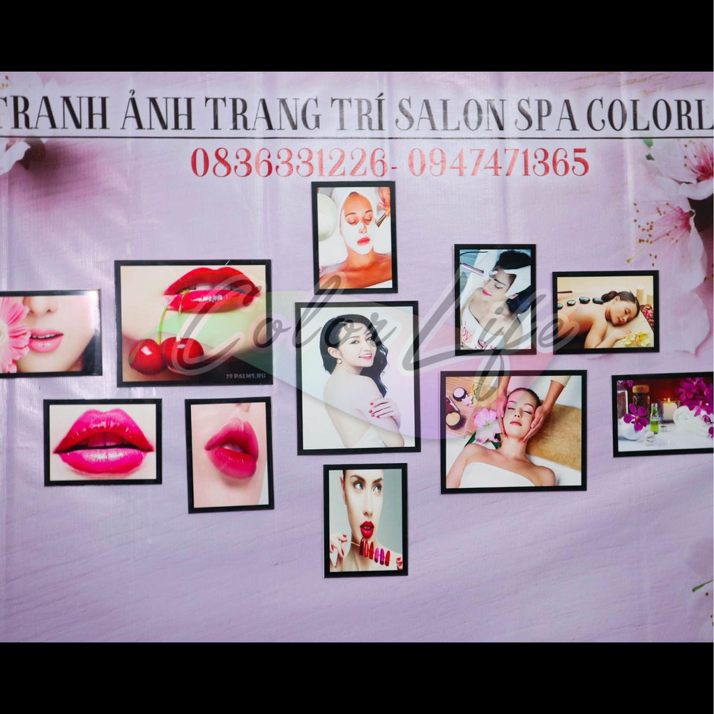 BỘ TRANH ẢNH SPA PHUN XĂM DÁN TƯỜNG TRANG TRÍ DECOR SPA PHUN XĂM ĐẸP NỔI BẬT 3D -CEO6 MOKOSA | BigBuy360 - bigbuy360.vn