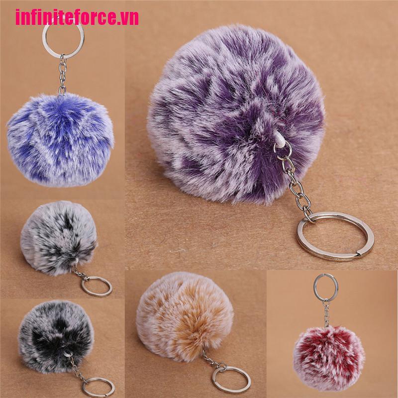 Vn Móc Khóa Cục Bông Lông Thỏ Thời Trang