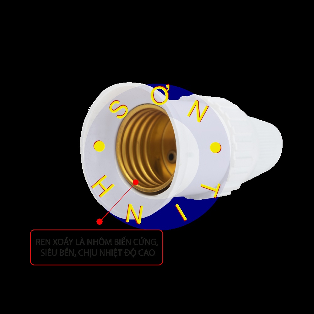 Đuôi đèn chịu mưa SOPOKA ĐCM-3 chống thấm, an toàn