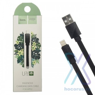 Cáp sạc micro usb, lighting, type c dài 1,2m hoco u34 - cáp chính hãng sạc iphone ipad