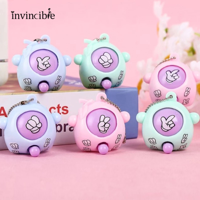 Móc khóa trứng chơi kéo búa bao đáng yêu xinh xắn