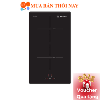 Bếp điện từ âm Malloca 2 từ MDI 302 , bếp âm 2 từ, bếp từ Domino, điều khiển cảm ứng, chức năng hẹn giờ nấu
