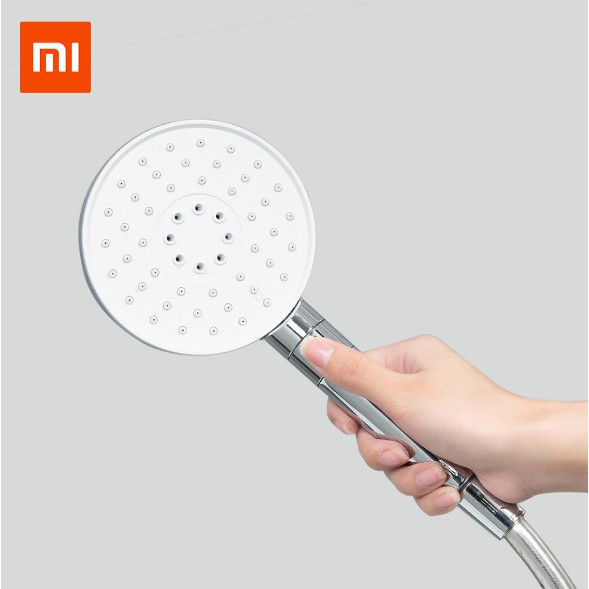 Bộ dây + vòi sen + cây tắm đứng tăng áp Xiaomi Large white hose shower lift