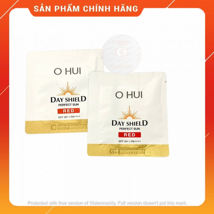 Hàng Hot 1 gói kem chống nắng Ohui perfect sun Red