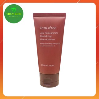 Sữa rửa mặt ngăn ngừa lão hóa từ lựu innisfree Jeju Pomegranate Revitalizing Foam Cleanser 80ml
