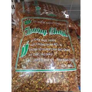 Ớt khô xay còn hạt gói 500gr
