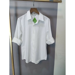 áo sơ mi from rộng nam và nữ màu trắng ,đen_sơ mi nam nữ unisex | BigBuy360 - bigbuy360.vn