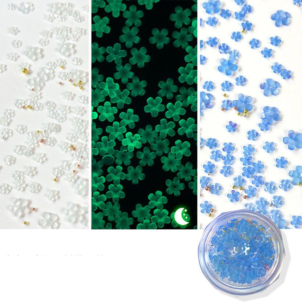 OCEANMAP Set 100 / 500 Hạt Nhựa 3D Dạ Quang Đính Móng Nghệ Thuật