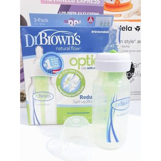 [SP CHÍNH HÃNG] Set 3 bình sữa Dr Brown Option cổ thường 120ml, 250ml