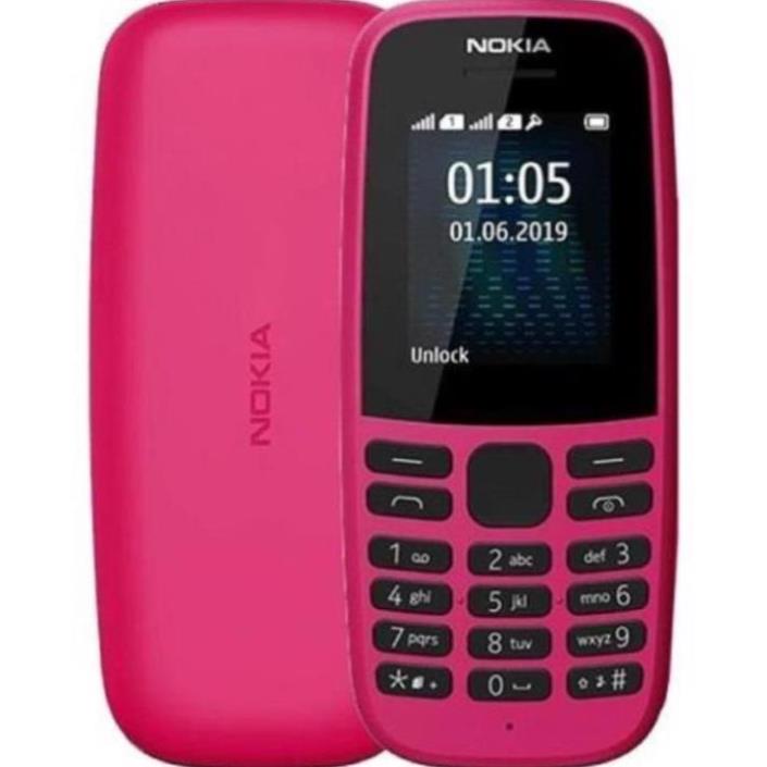 Điện thoại Nokia 105 Single Sim 2019 - Bảo hành chính hãng 12 tháng, nguyên seal, fullbox @