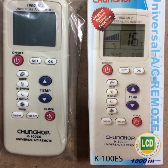 Điều Khiển Điều Hòa Đa Năng CHUNGHOP K- 100ES 1000 in 1