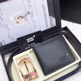 H*Set nịt + ví Mont blanc full box