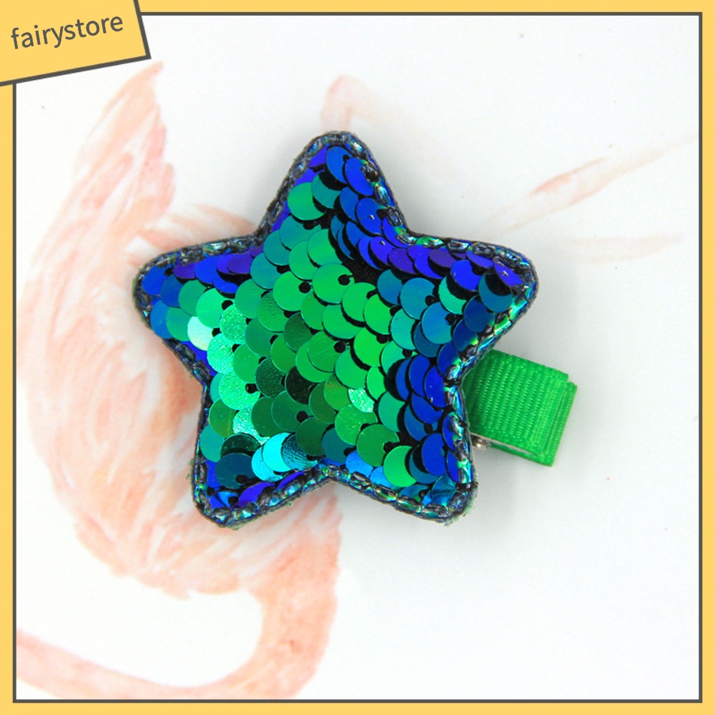 Kẹp Tóc Hình Ngôi Sao Đính Kim Sa Lấp Lánh Cho Bé