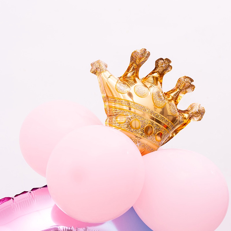 Bong bóng lá nhôm kiểu chữ số màu sắc cầu vồng trang trí tiệc sinh nhật cho bé