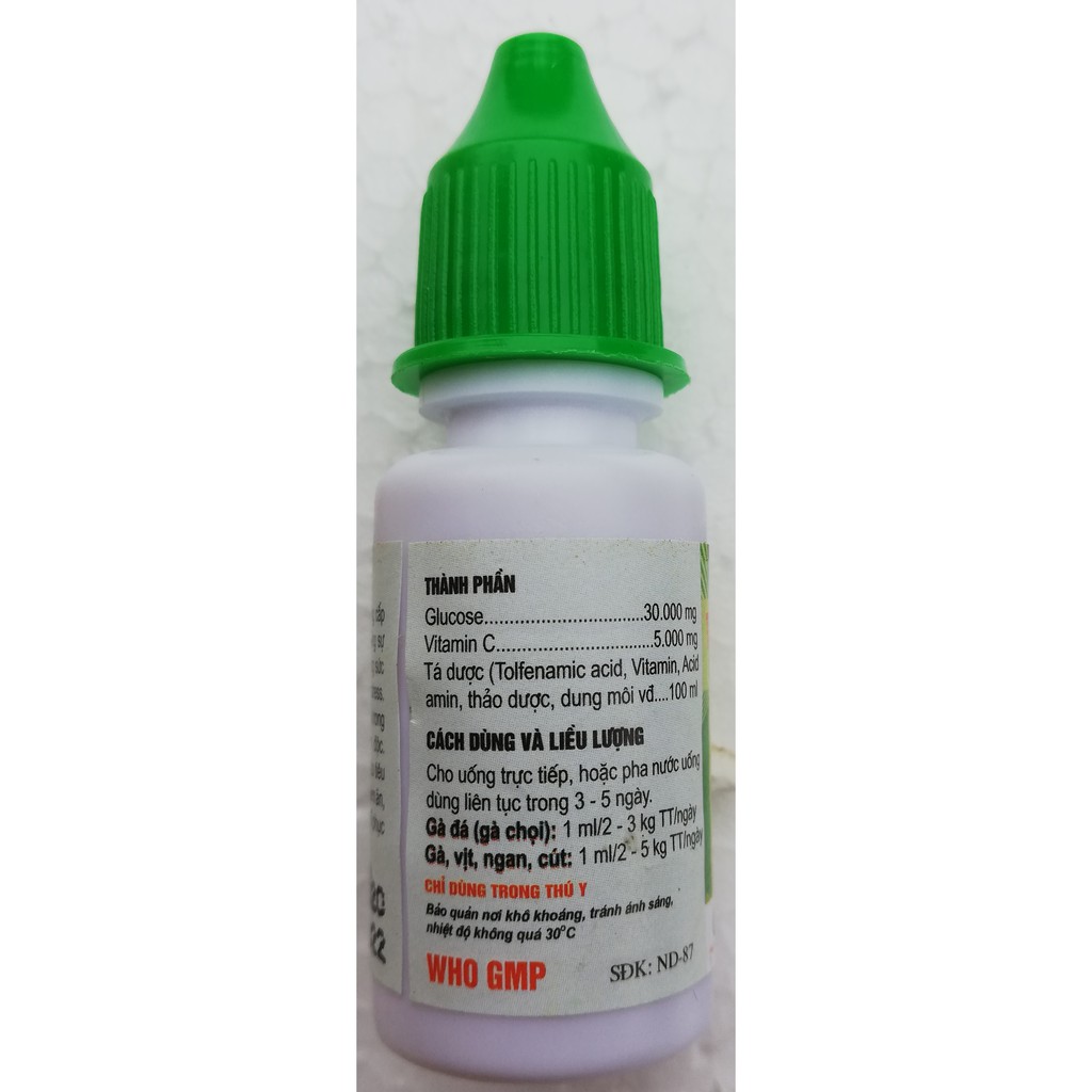 1 lọ TD.GLUCO-C AMIN 10ml Dùng để tăng lực, hồi sức tăng sự dẻo dai, nâng cao sức đề kháng, TĂNG BO, TẢI CỰ, LÌ ĐÒN