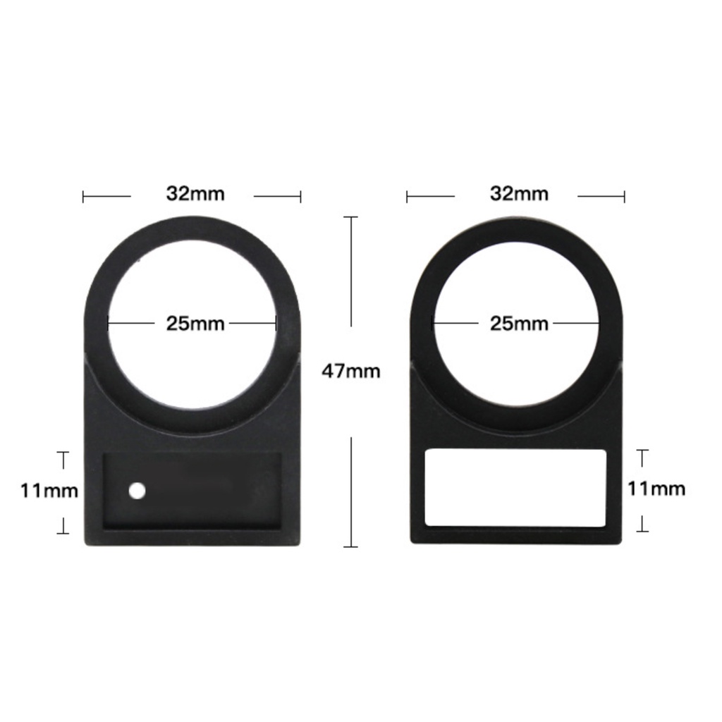 Tem nhãn mica, mác ghi tên đèn báo pha, nhãn nút nhấn phi 22mm; phi 25mm gắn tủ điện.
