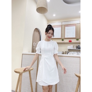 Váy thiết kế 2 lớp dúm eo
