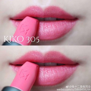 Son Kiko 305 - đẹp, lì, mềm môi.