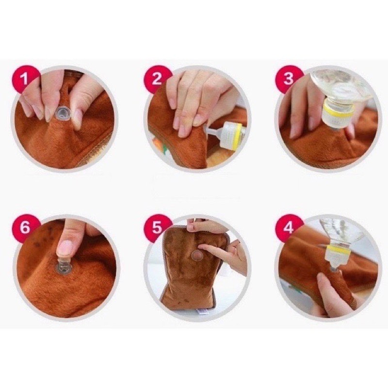 Túi sưởi ấm mini sạc điện hình thú đa năng chườm đau bụng kinh