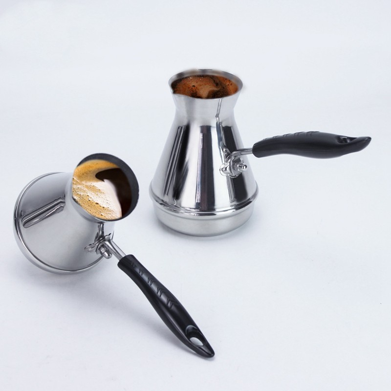 European Long Handle Stainless Melting Pot Coffee Utensils 500Ml