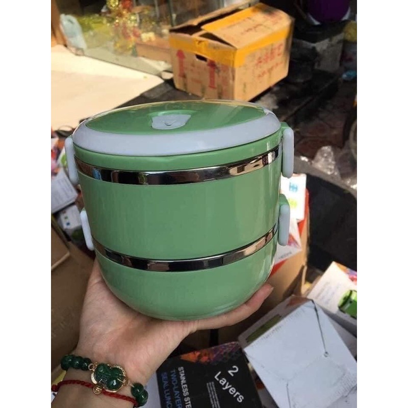 cặp lồng cơm lúa mạch 2 tầng
