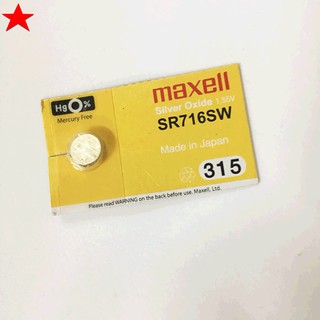 Pin đồng hồ sr716sw 315 maxell - hàng chính hãng