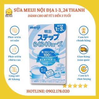 Sữa meiji thanh 1-3 nội địa nhật bản - hộp 24 thanh