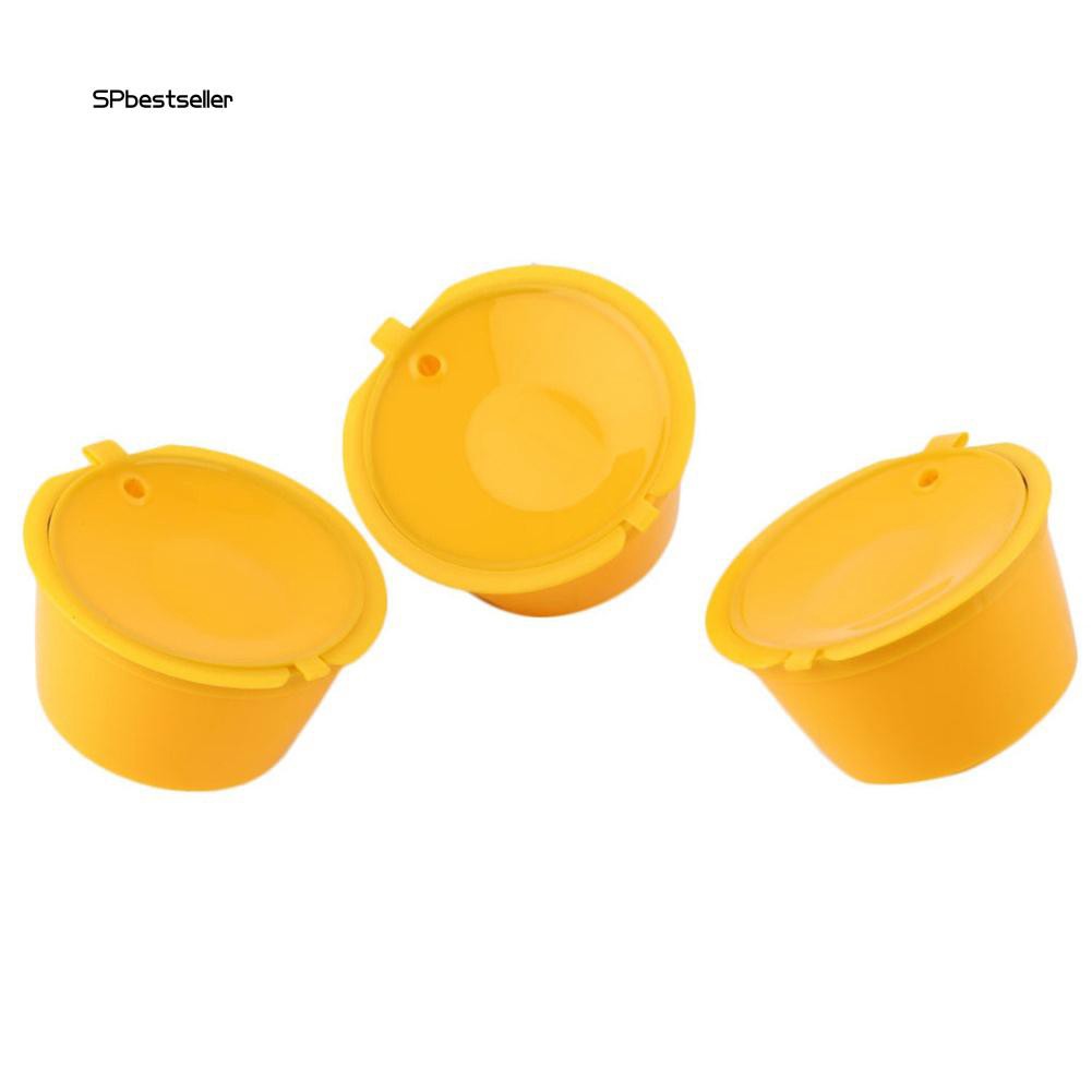 Set 3 cốc lọc bằng nhựa và thép không gỉ cho máy pha cafe Dolce Gusto