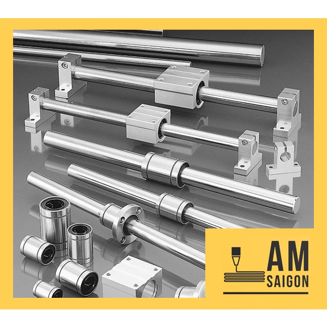 Thanh trượt tròn  mạ crom - nhiều loại 6, 8, 10, 12 mm. Chiều dài 100-500mm