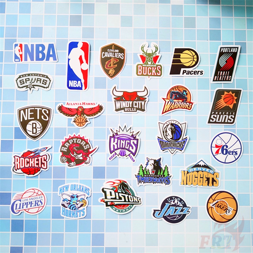 104 cái / bộ ❉ Hình dán Logo nhóm nhạc Superstar &amp; Team NBA ❉ Sticker dán tường thời trang chống thấm nước