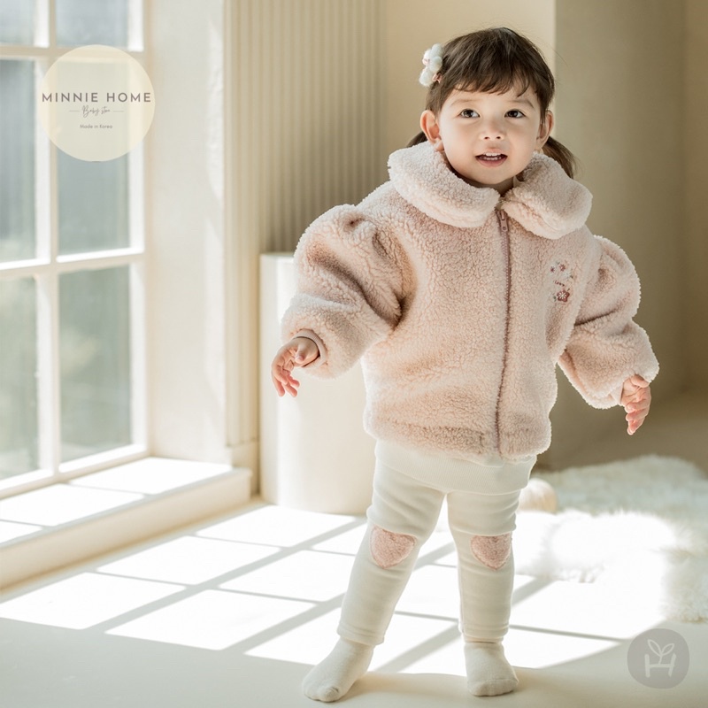 Quần thun dài lót lông bé gái - Happyprince - Made in Korea