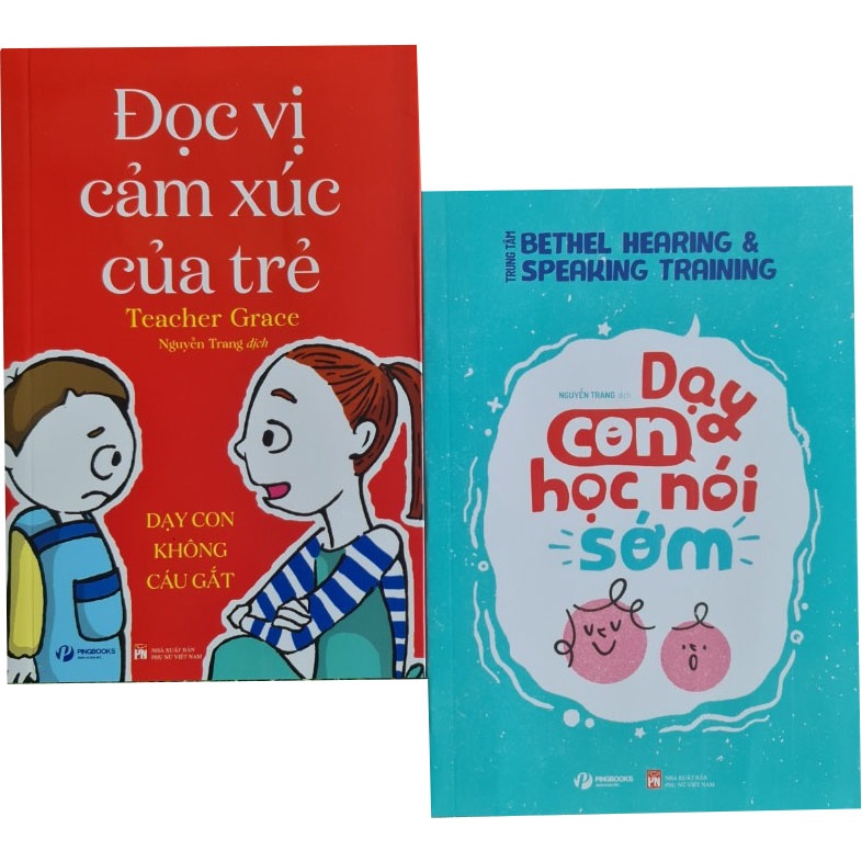 Combo Sách Dạy Con Học Nói Sớm + Đọc Vị Cảm Xúc Của Trẻ ( Trọn bộ 2 cuốn)