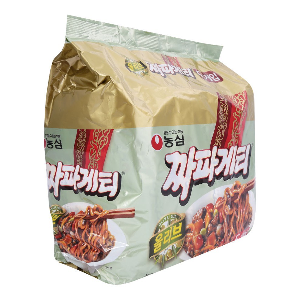 ( LỐC 5 GÓI ) MÌ TƯƠNG ĐEN CHAPAGETTI NONGSHIM HÀN QUỐC 140G