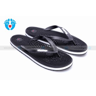 Dép massage vinalogi đen(black)