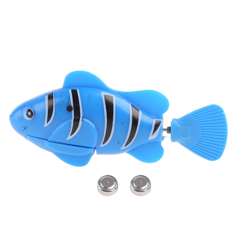 Cá Robot Đồ Chơi Bằng Nhựa Có Đèn LED Dành Cho Mèo