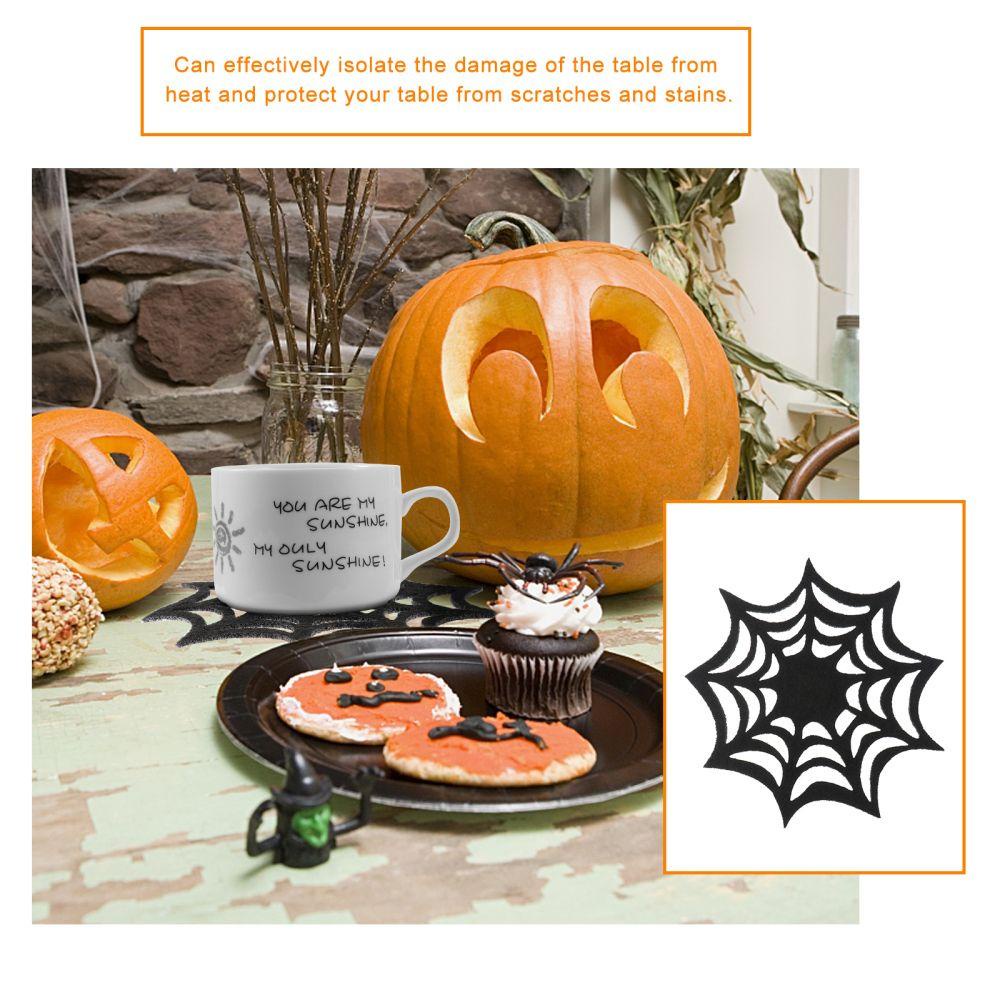 CONOPERY Set 10 / 20 Tấm Lót Bàn Ăn Họa Tiết Halloween Độc Đáo