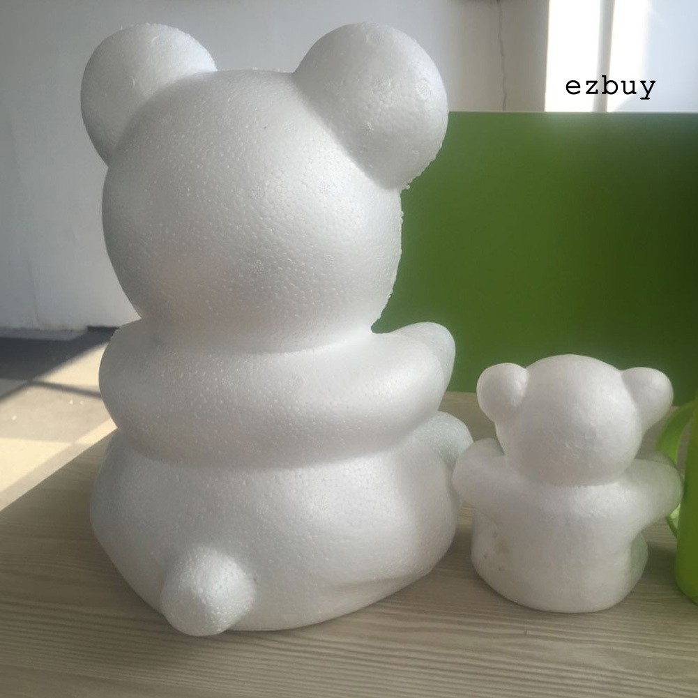 Set 1 Gấu Bông Xốp 20 / 15cm Tự Tạo Hình Gấu Dễ Thương Trang Trí Tiệc