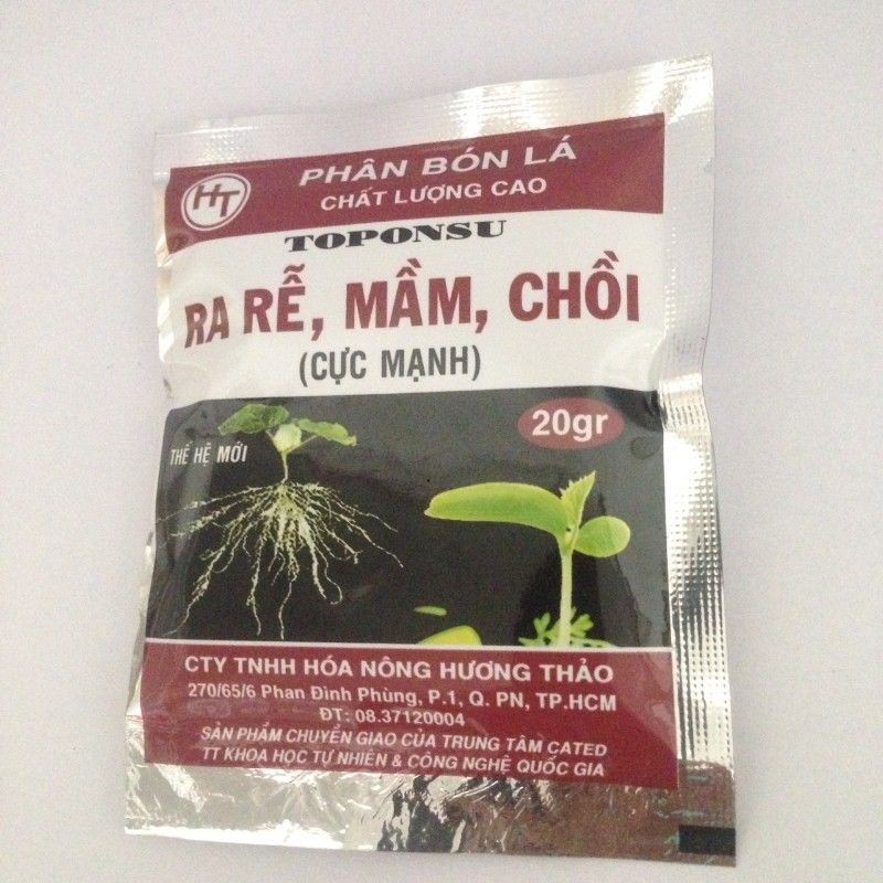 Phân bón kích ra mầm, chồi, rễ cực mạnh TOPONSU- gói 20gr- chuyên cho cây cắt cành, ghép, giâm