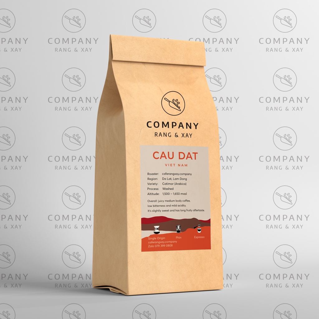 Cà phê Arabica Cầu Đất thượng hạng 500g - Rang Company