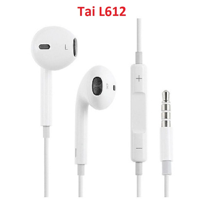 [freeship]Tai nghe 3.5 bền đẹp bảo hành đổi mới 3 tháng Tai nghe Nhét Tai Jack 3.5 L-612 Âm to -có