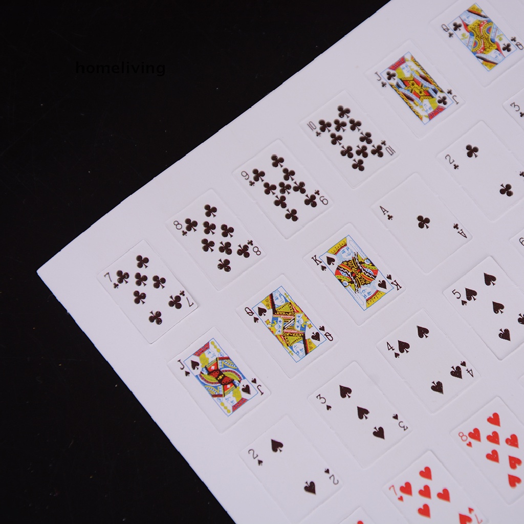 Bộ bài poker cho ngôi nhà búp bê 1/12